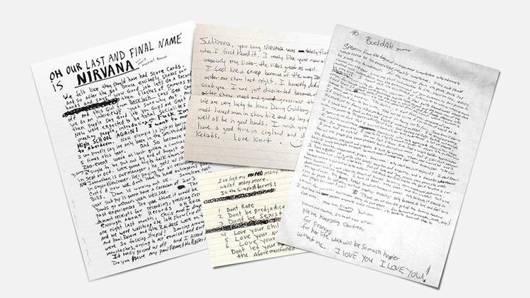 "Songwriters Fonts", fonts based on the calligraphy of famous artists 37 Songwriters Fonts | Kurt Cobain