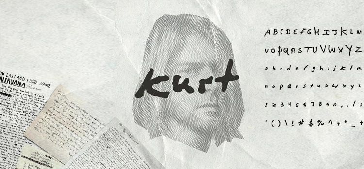 "Songwriters Fonts", fonts based on the calligraphy of famous artists 35 Songwriters Fonts