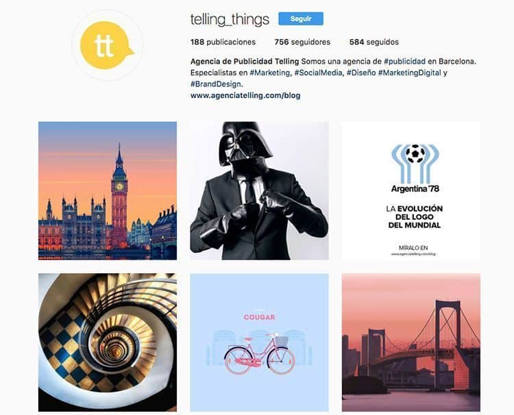 El blog de la Agencia de Publicidad Telling llega a 1.000 entradas 16 Agencia de Publicidad Telling en Instagram