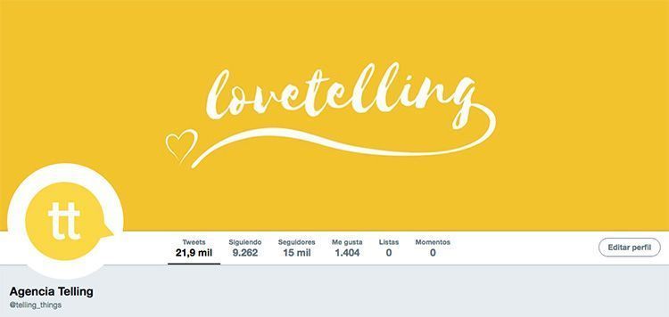 El blog de la Agencia de Publicidad Telling llega a 1.000 entradas 14 Agencia de Publicidad Telling en Twitter