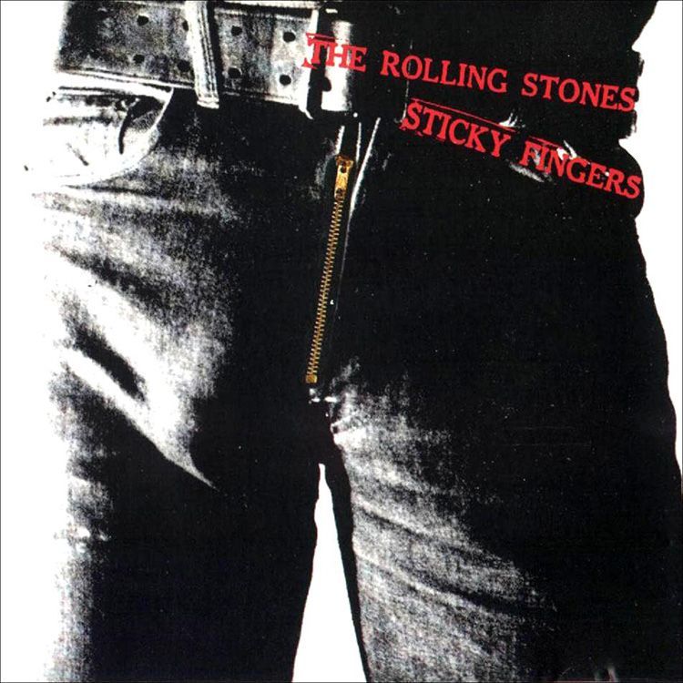 Historia del logotipo de los Rolling Stones 8 Sticky Fingers por Andy Warhol