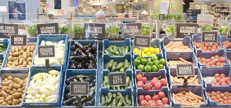 "The Vegetable Name Change", from Delhaize supermarkets 6 Supermercados Delhaize - The Vegetables Name Change