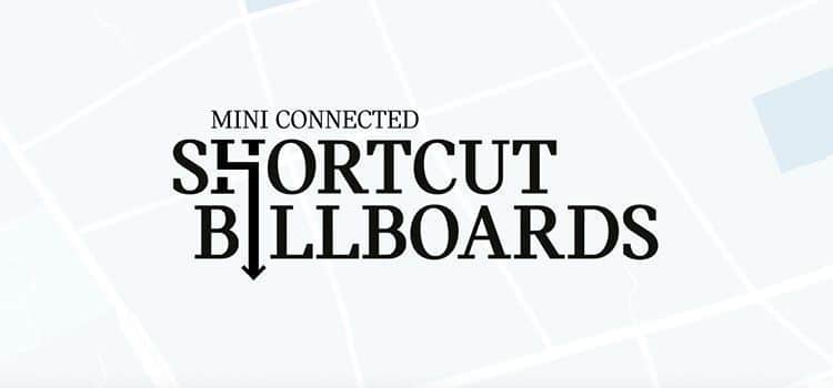 "Shortcut Billboards" an original Mini's outdoor ad campaign in Berlin 7 vallas de publicidad de mini 3