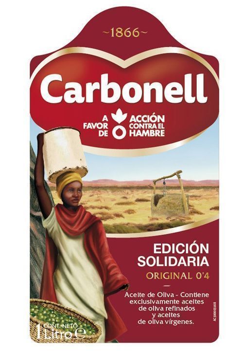 La edición solidaria de aceites Carbonell para Acción contra el Hambre 12 Edición solidaria de Aceites Carbonell