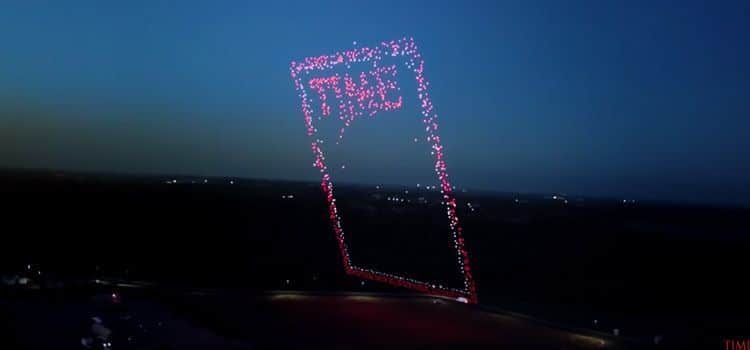 The spectacular cover of Time magazine made with Drones 5 Portada de la revista Times hecha con Drones