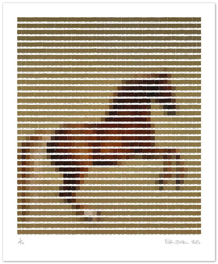 The most famous art paintings recreated with Pantone colors 25 Nick Smith - Whistlejacket