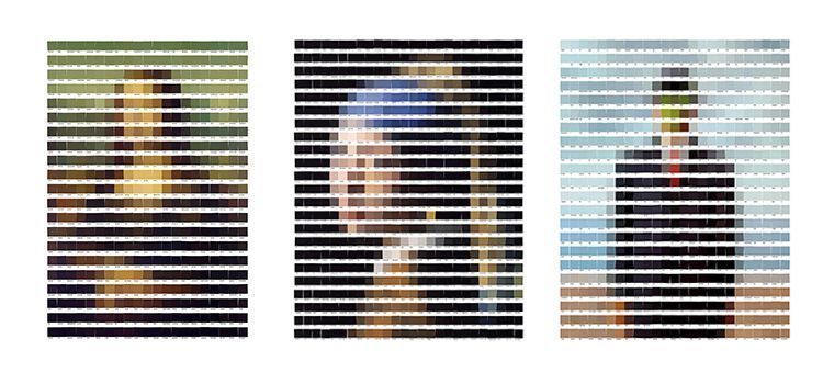 The most famous art paintings recreated with Pantone colors 21 Obras de arte realizadas con colores Pantone