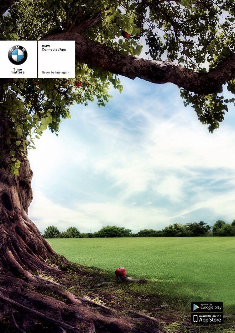 The original graphic campaign of BMW: "Time Matters" 10 Gráfica de BMW: Time Matters