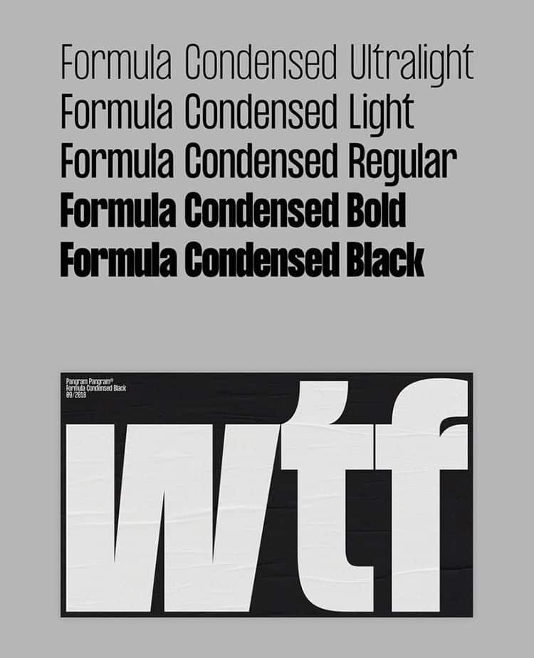 Descargar Tipografía Formula Condensed Descargar Tipografía Formula Condensed