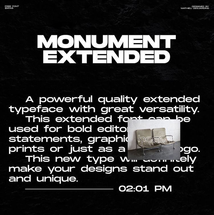 Descargar tipografía Monument Extended Descargar tipografía Monument Extended