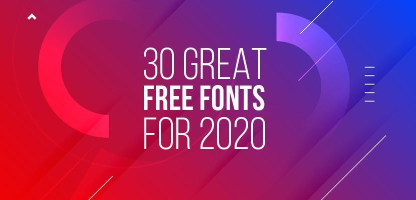 30 Great Free Fonts for Designers in 2020 1 30 great fonts for 2020
