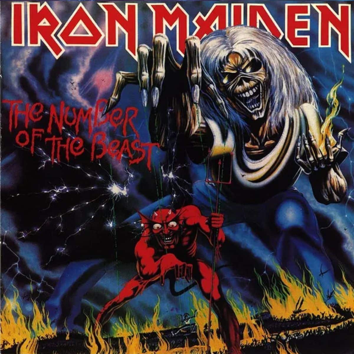 Los 10 mejores ilustradores de albums de metal de todos los tiempos 21 Iron Maiden - Number of the beast (1982)