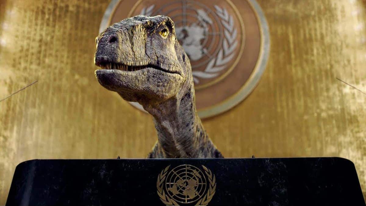 Dinosaurio en la ONU Dinosaurio en la ONU