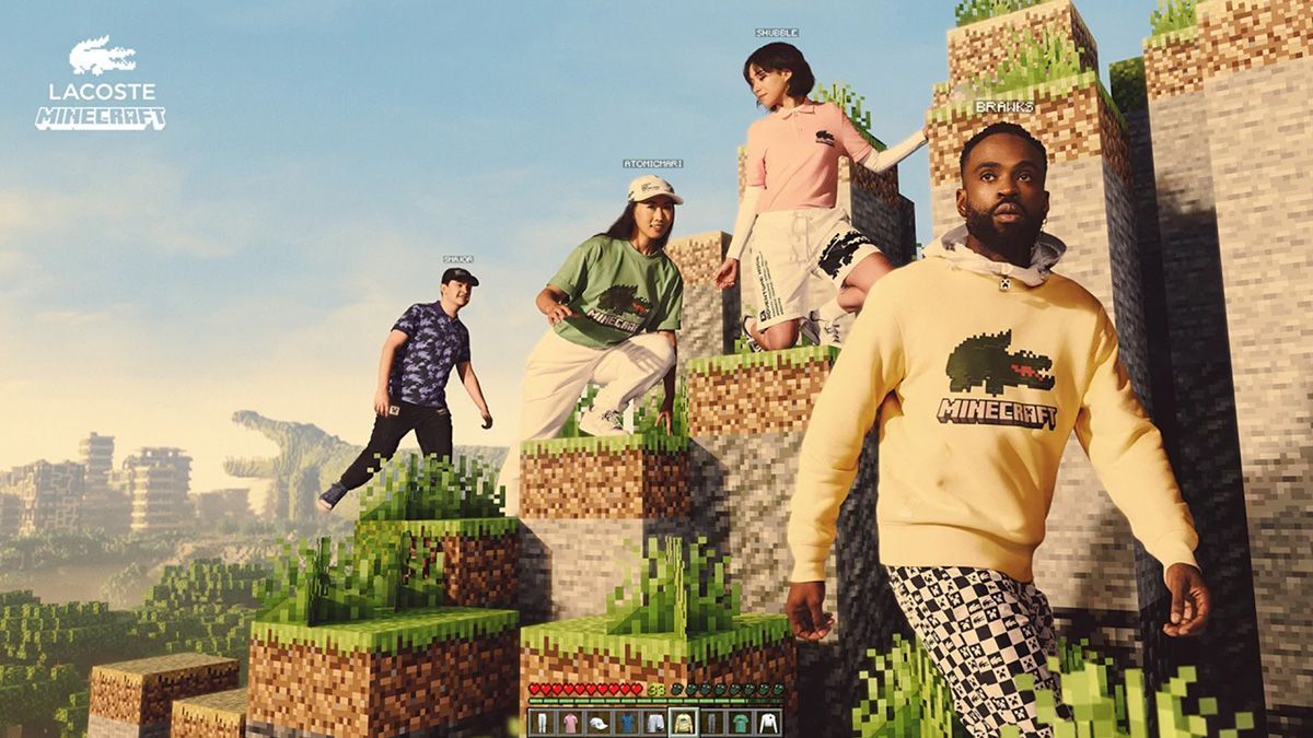 Lacoste y Minecraft Colaboración Lacoste y Minecraft Colaboración