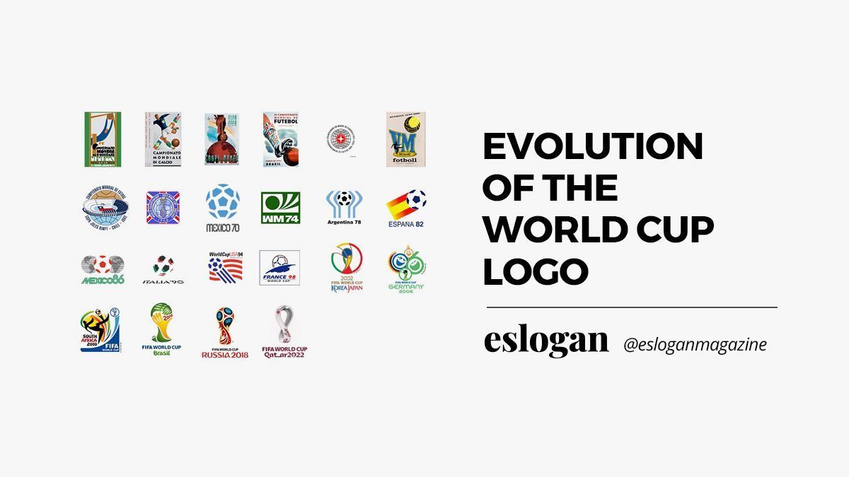 The evolution of the World Cup logos. From 1930 to 2022. 10 evolucion of the world cup logo