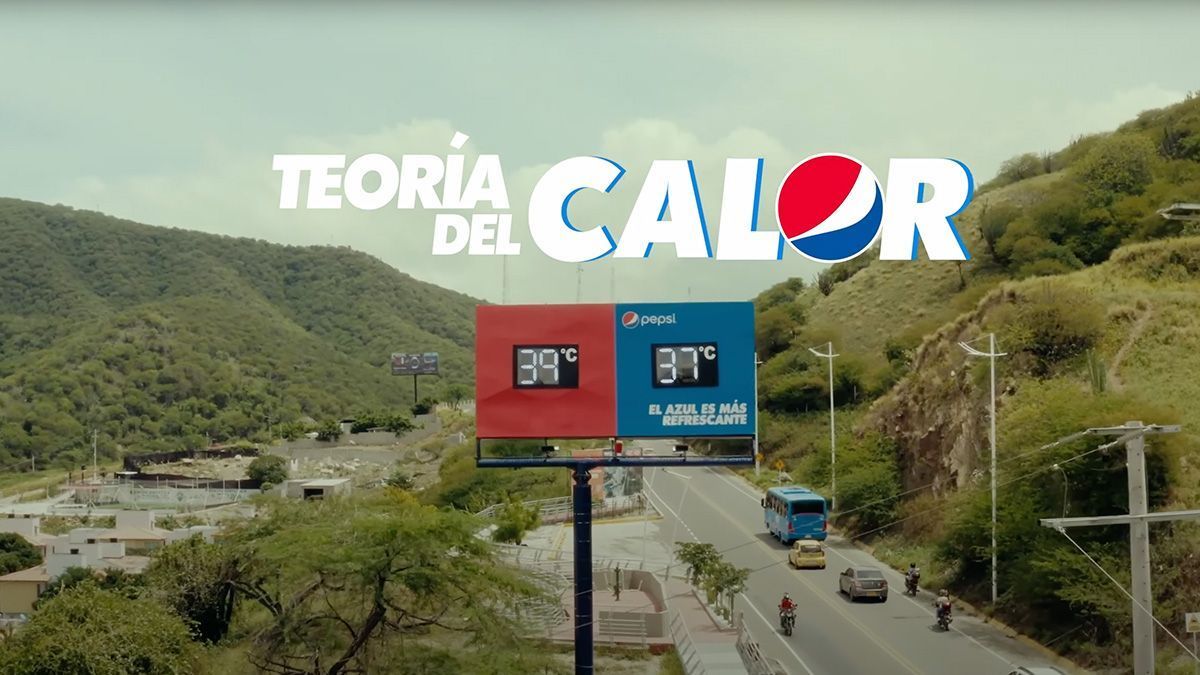 La valla de Pepsi demuestra que su azul refresca más que el rojo 9 valla de pepsi termometro color 01