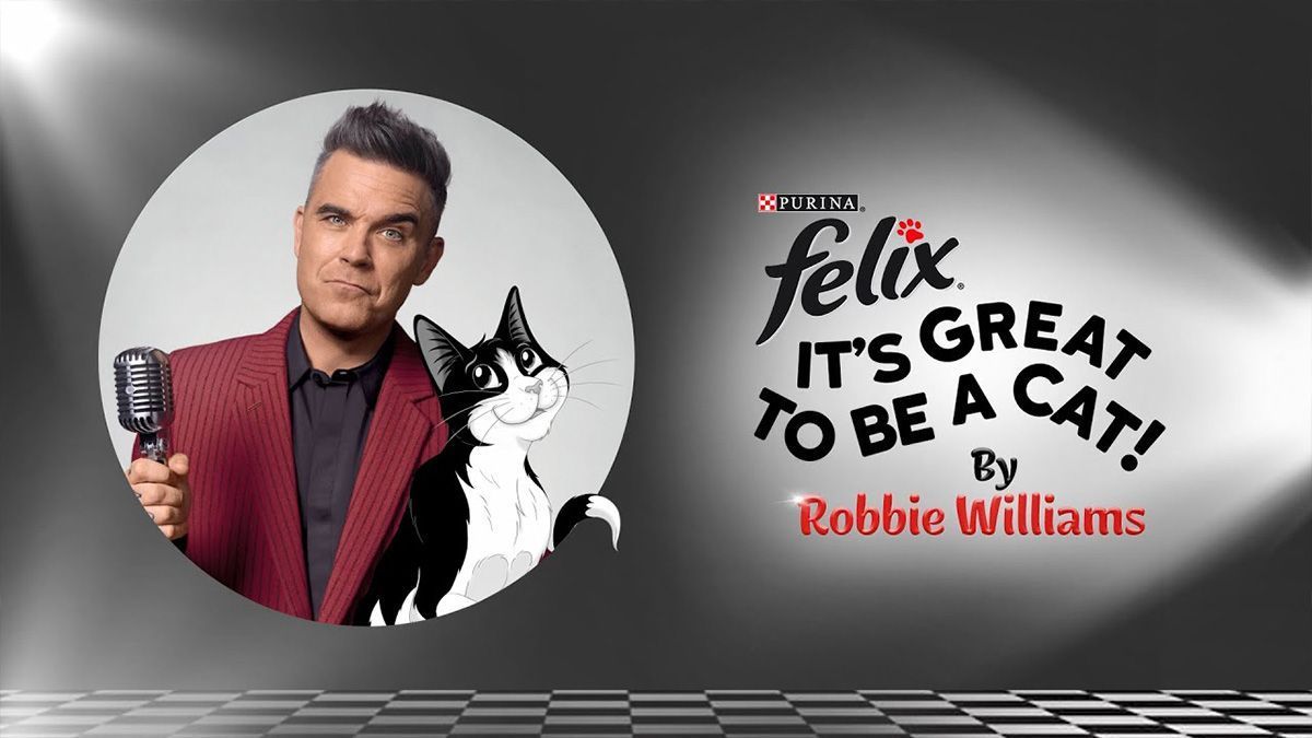 Anuncio de Purina | Robbie Williams y el gato Felix Anuncio de Purina | Robbie Williams y el gato Felix