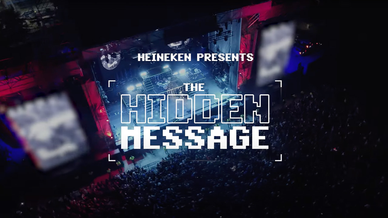 Heineken's original action at concerts: "Hidden Message" 9 accion de heineken hidden message