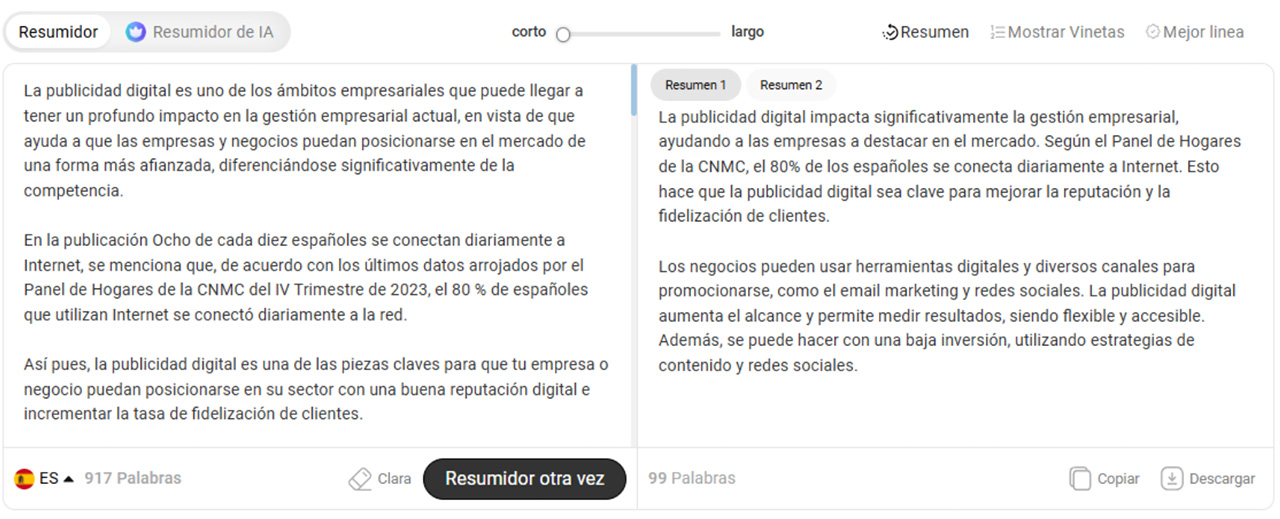 ¿Cómo Resumidor de Textos IA adapta el contenido a un lapso de atención de 8 segundos? 10 resumidor textos 03