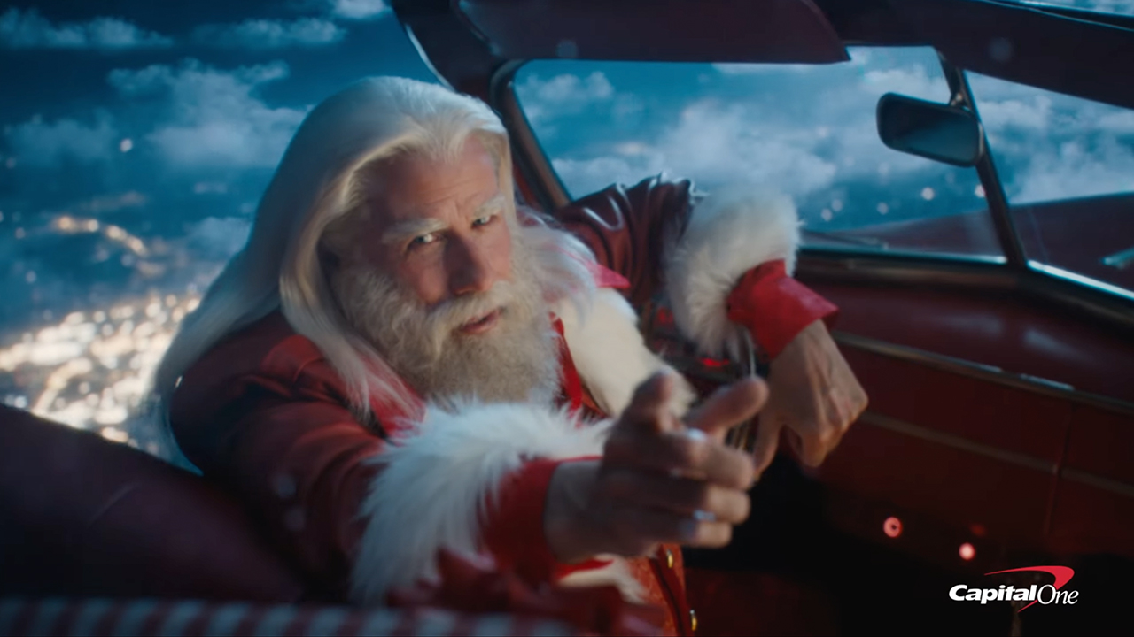 John Travolta dances Grease again in Capital One's Christmas advert 4 anuncio de navidad de capital one travolta