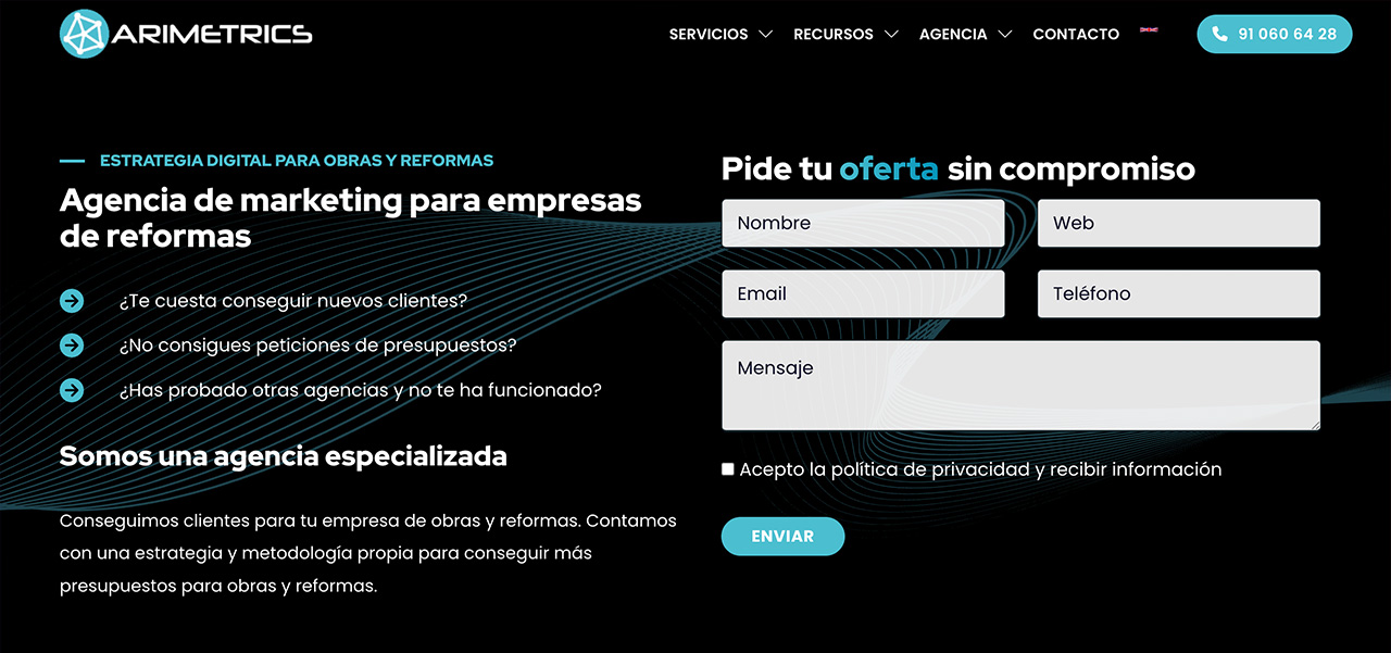 Las 5 mejores agencias de publicidad para empresas de reformas 13 arimetrics