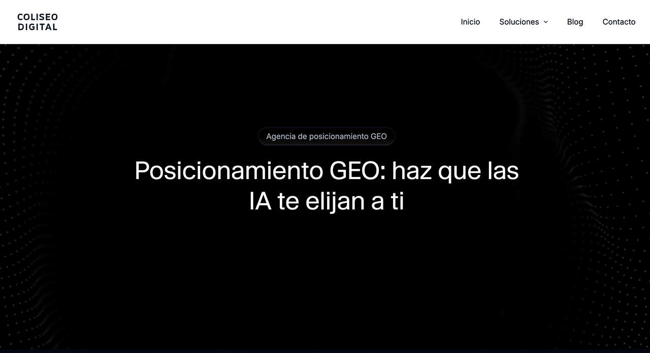 5 Mejores Agencias de Posicionamiento GEO en Barcelona 21 coliseo digital